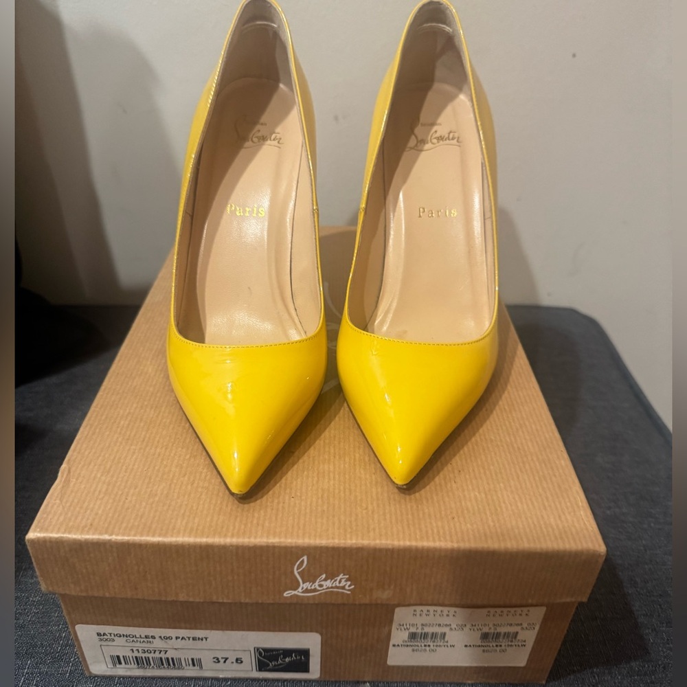 Christian Louboutin Bright Yellow Heels